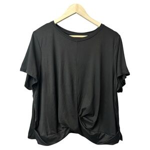 Kyodan Short Sleeve Black Shirt Plus Size 1X